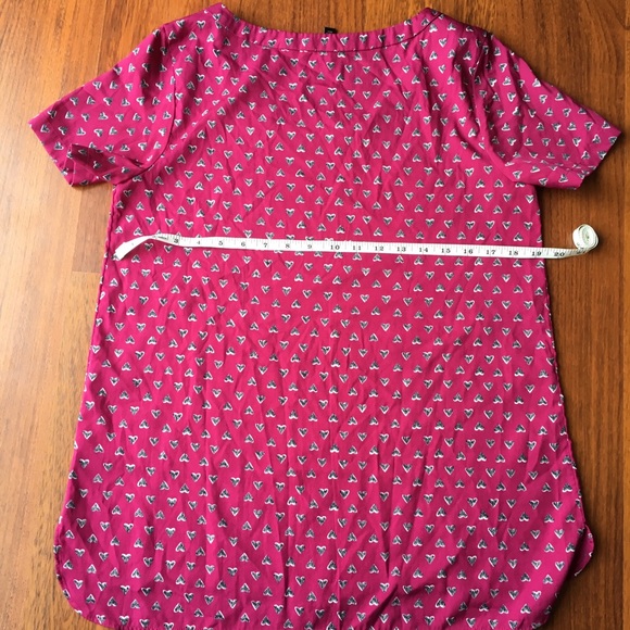 🐞 Heart print short sleeve blouse - Picture 5 of 8